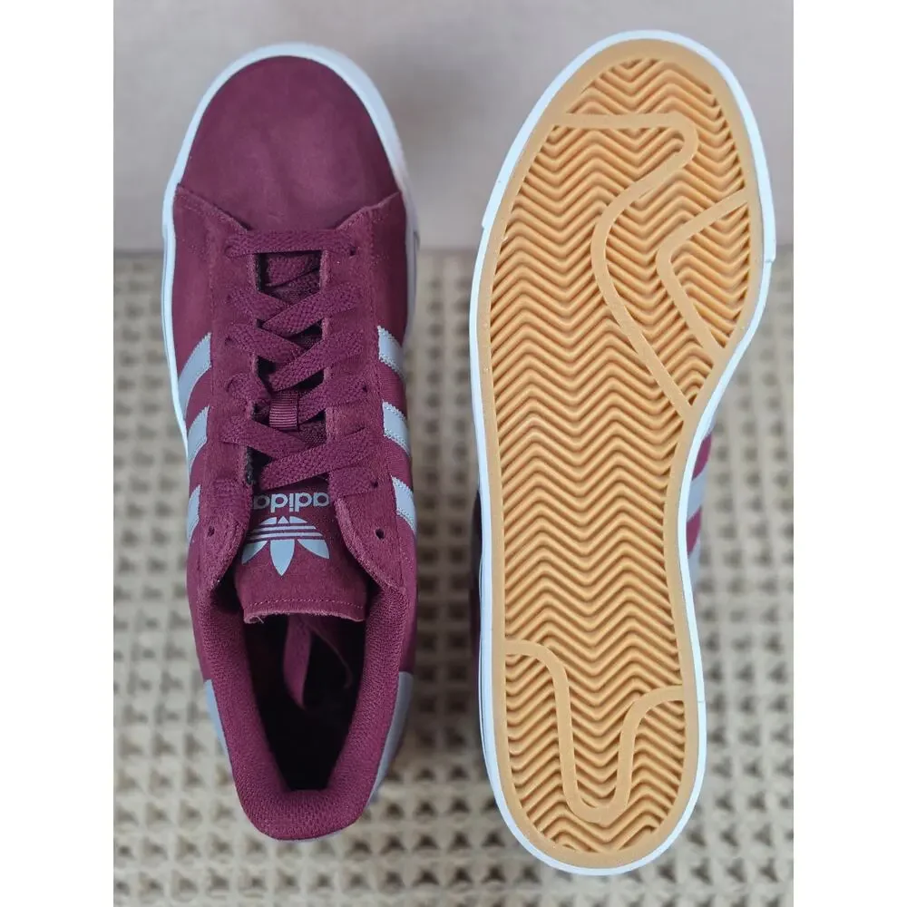 Adidas Campus Vulc Men’s 11.5 Burgundy Grey White – Brand New in Box